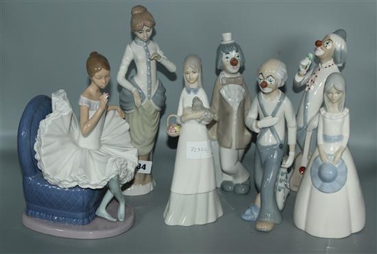 Nao Ballerina, 4 x Cascades figures and 2 others